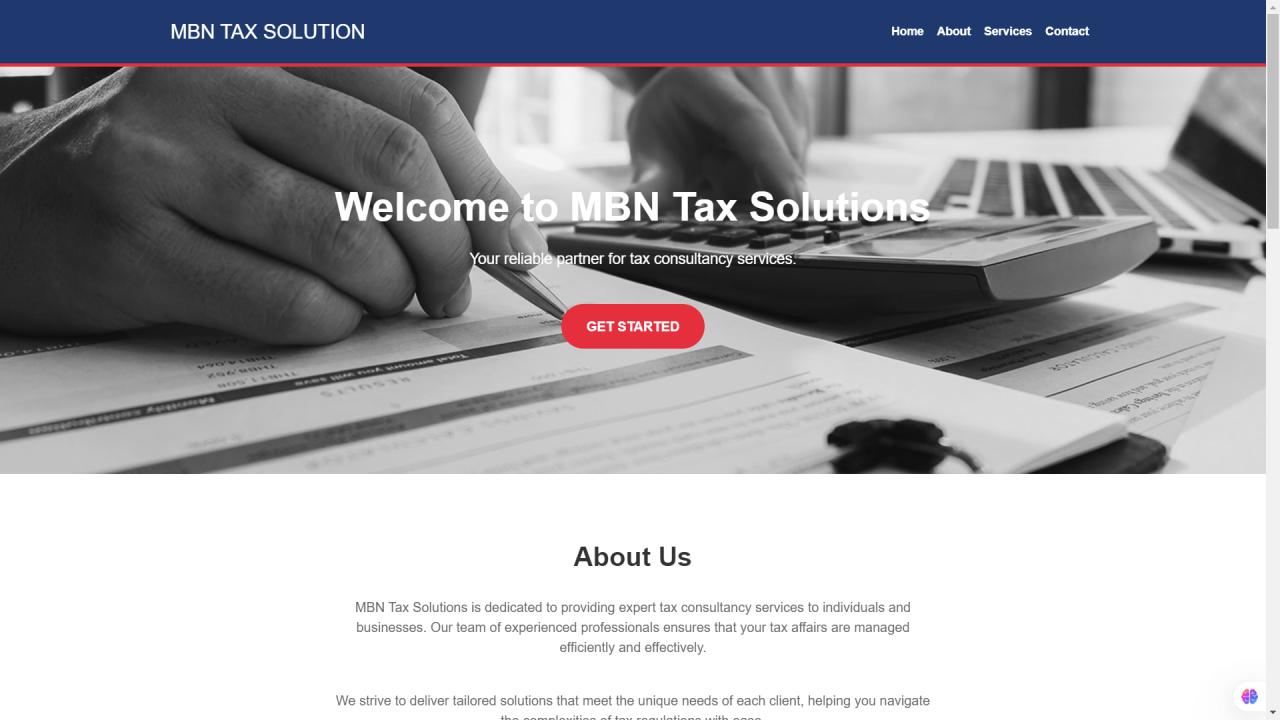 MBN website screenshot